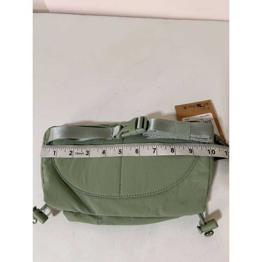 NWT$50 The North Face Never Stop Lumbar Fanny Sling Bag Slate Moss Green - Picture 5 of 10